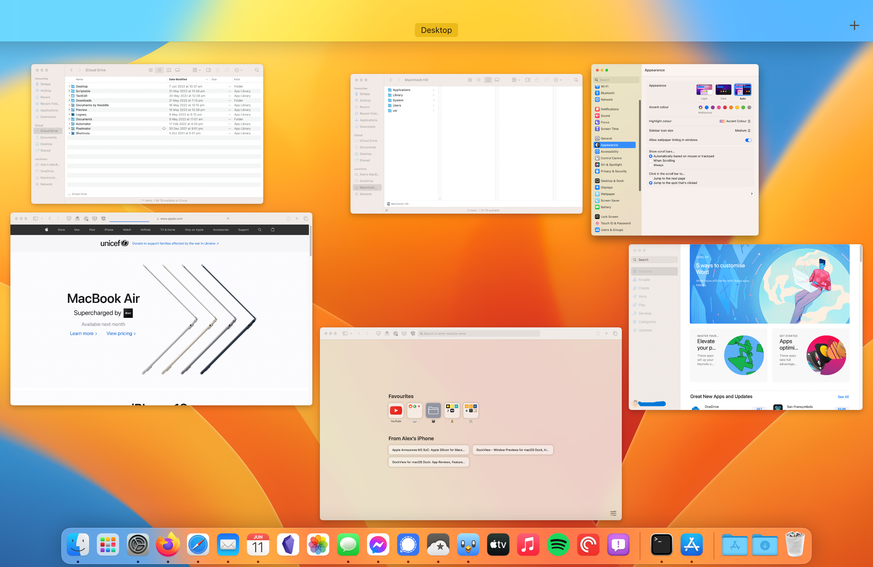 macOS Mission Control