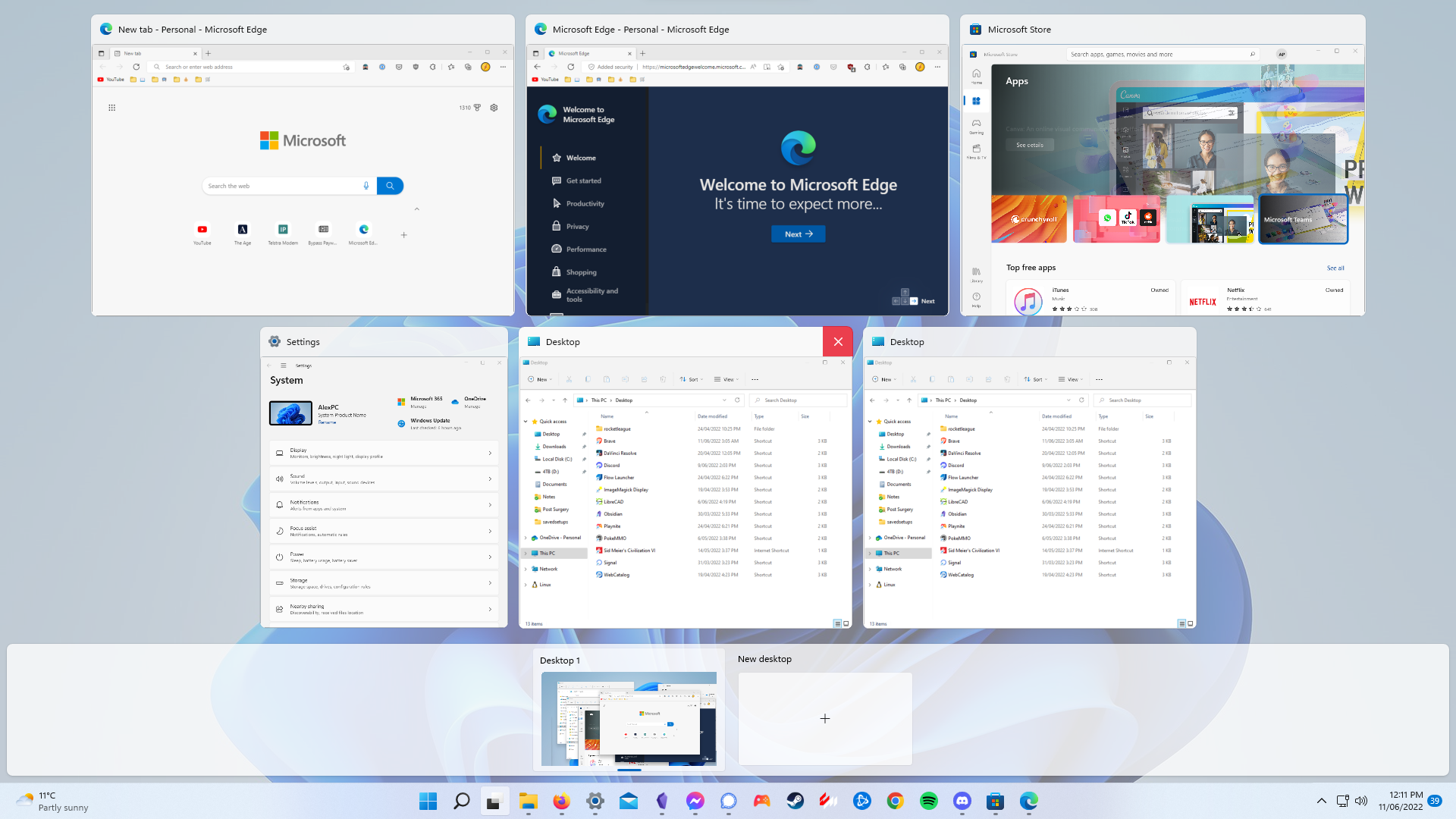 Windows 11 Task View